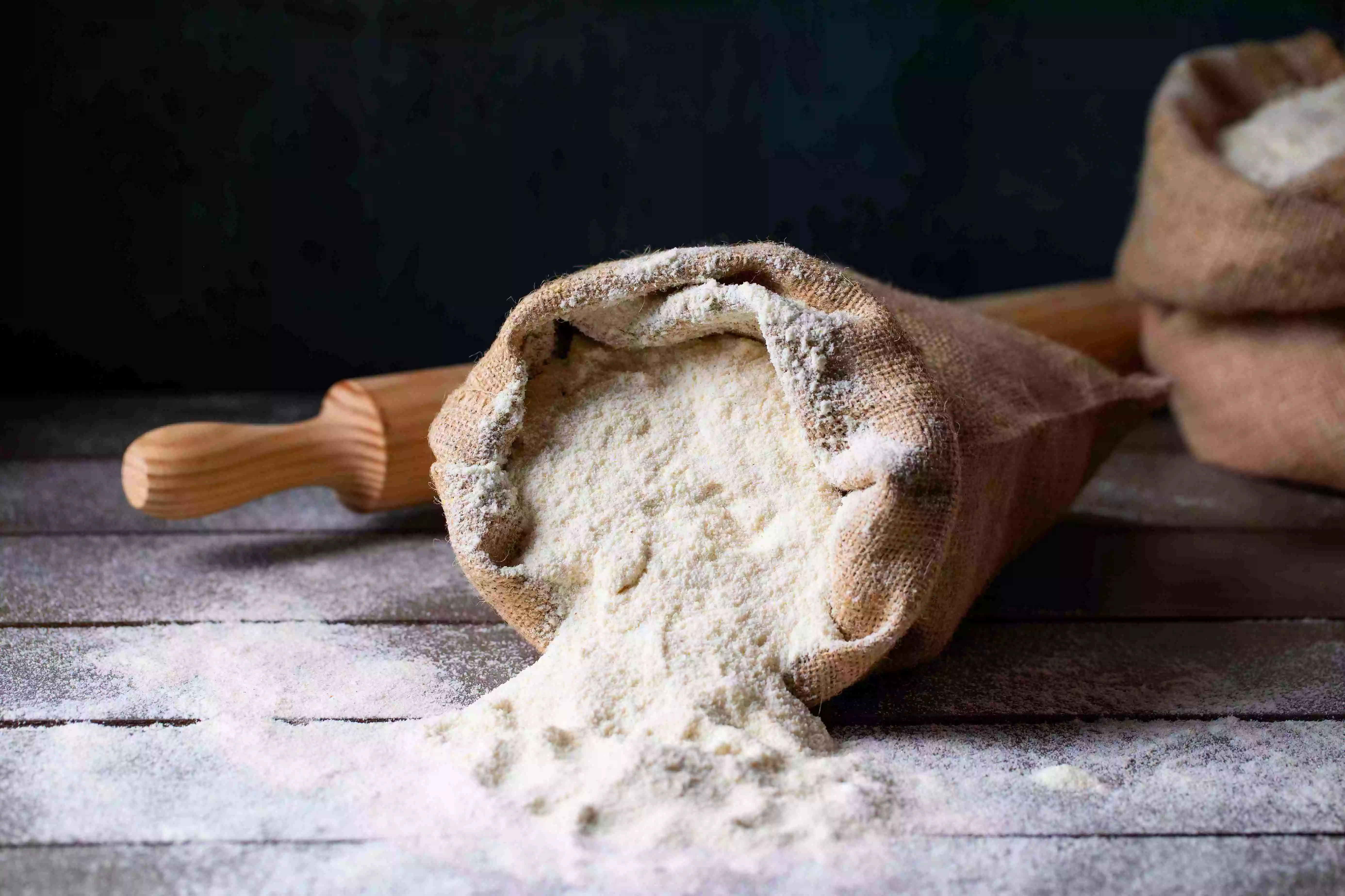 Heat-treated flour is heated at high temperatures to kill bacterias