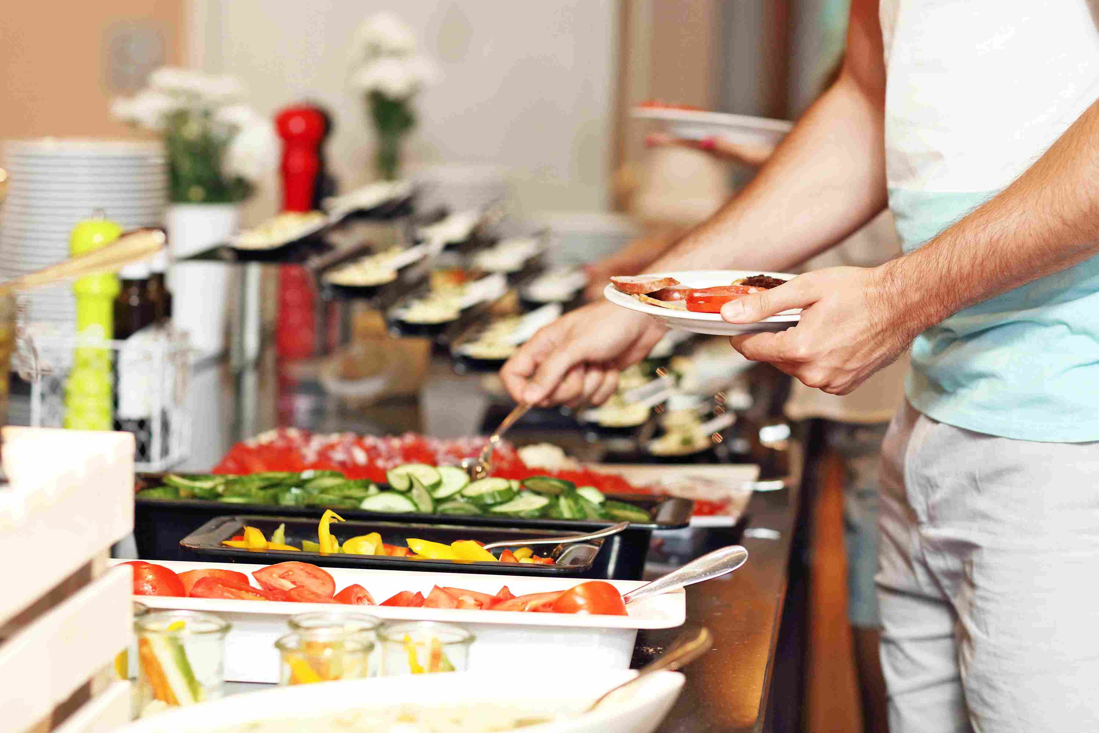 One of the types of restaurant services is buffet service